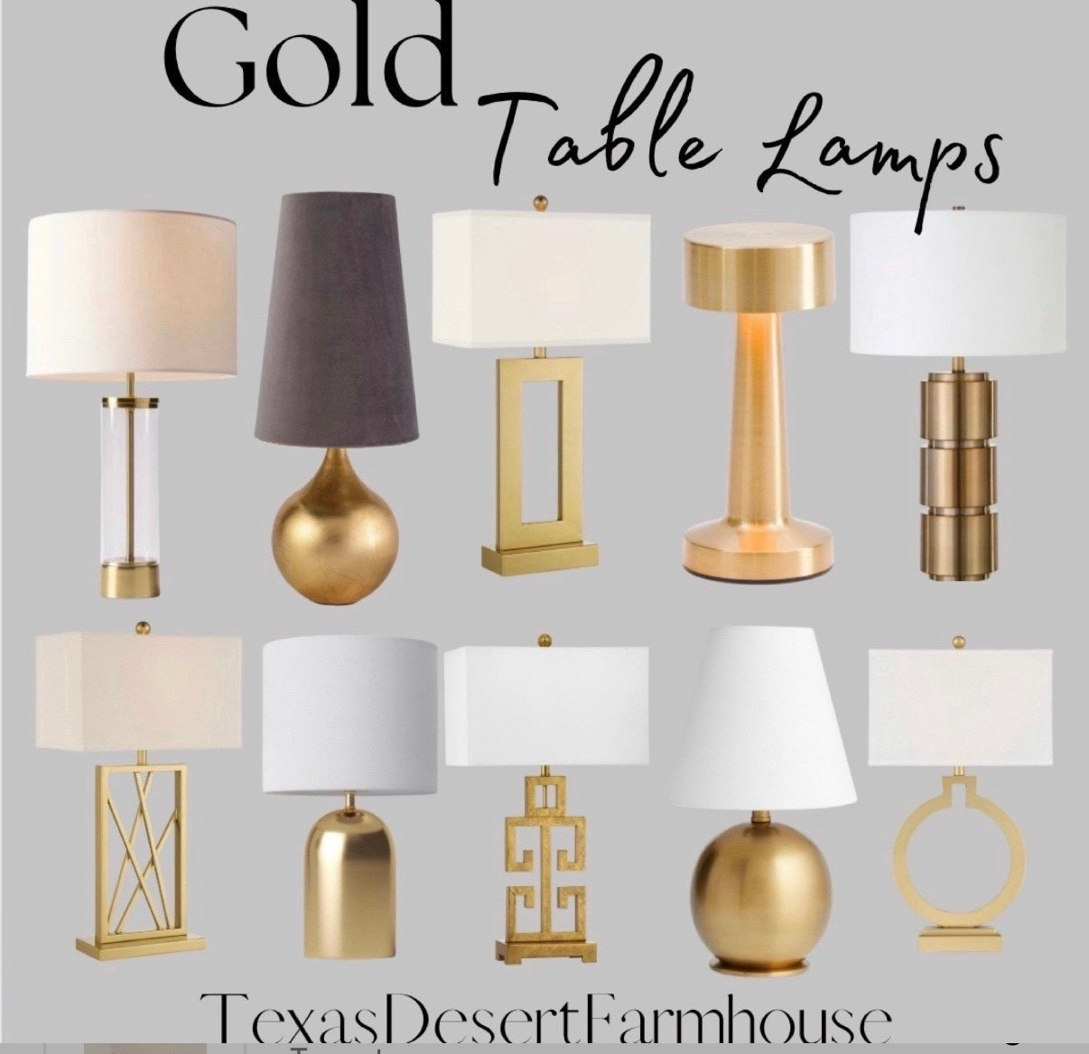 Gold Table Lamps

360 Lighting Marshall Modern Table Lamp 30" Tall Gold Open Base Oatmeal Rectangular Shade for Bedroom Living Room Bedside Nightstand Office House Home

360 Lighting Modern Table Lamps 28 1/2" Tall Set of 2 with USB Charging Port Brushed Gold Open Ring White Shade for Bedroom Living Room House Bedside

Shea Mini Brass Metal Orb Empire Shade Table Lamp

Acrylic Column USB Table Lamp (25")

Campbell Brass Table Lamp

Safavieh 2-piece Greek Key Table Lamp Set

#lamp #tablelamp #goldlamp #goldlamps #brasslamp #brushedgoldlamp #brassdecor #golddecor#LTKStyleTip #LTKFamily

#LTKGiftGuide 

#LTKHome #LTKstorytime #LTKmomlife