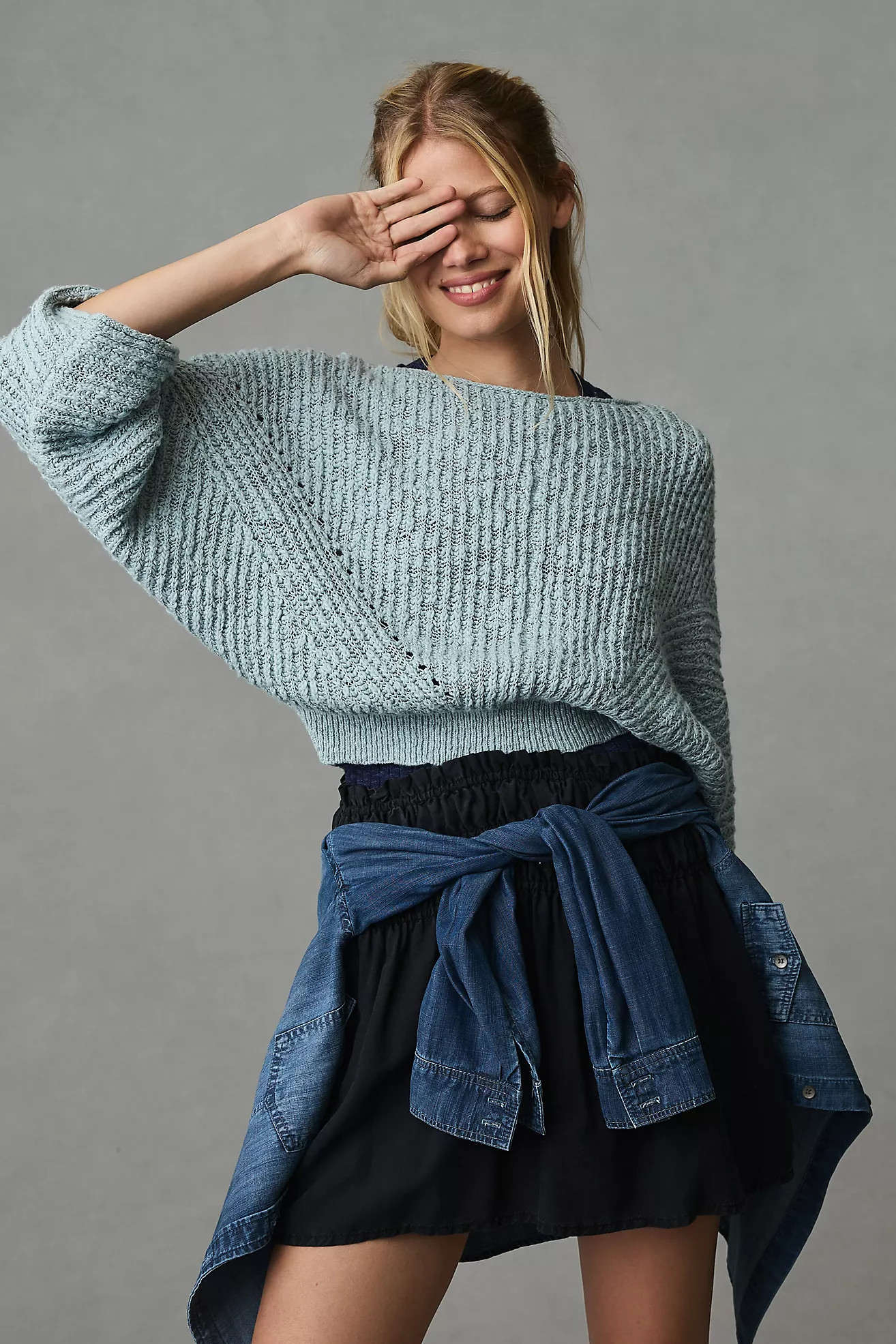 By Anthropologie Crewneck Batwing Sweater | Anthropologie (US)