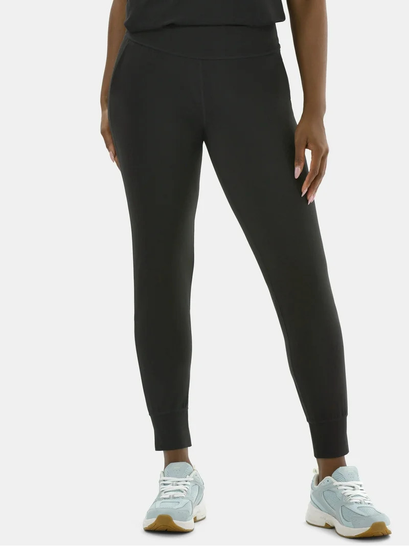 Avia Women's and Women's Plus SoftSculpt High-Rise Joggers with Side Pockets, Sizes XS-4X | Walmart (US)