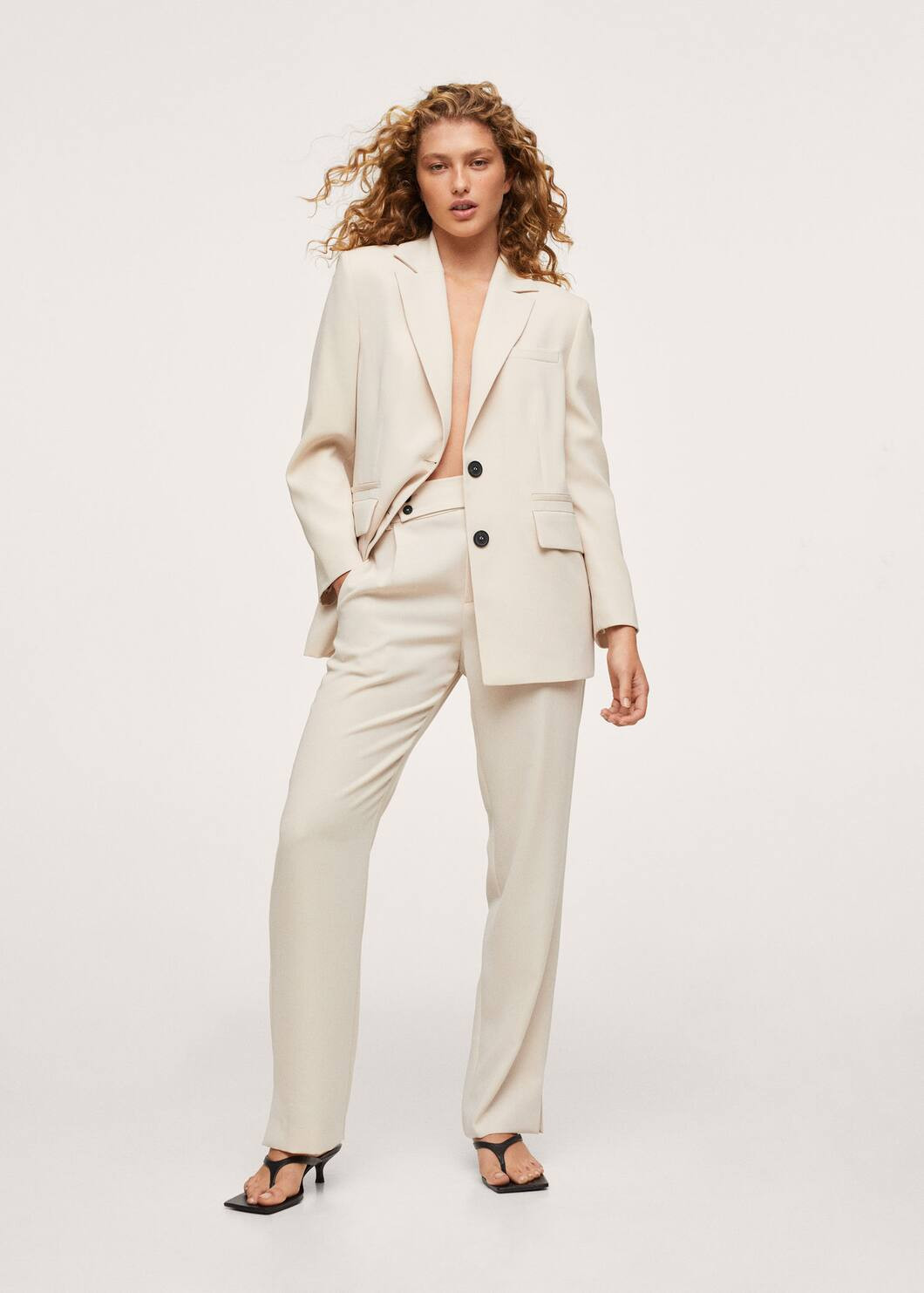 Patterned suit blazer | MANGO (US)