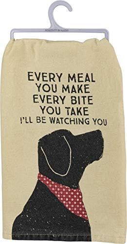 Primitives by Kathy Rustic Dish Towel, 28" x 28", I'll Be Watching You | Amazon (US)
