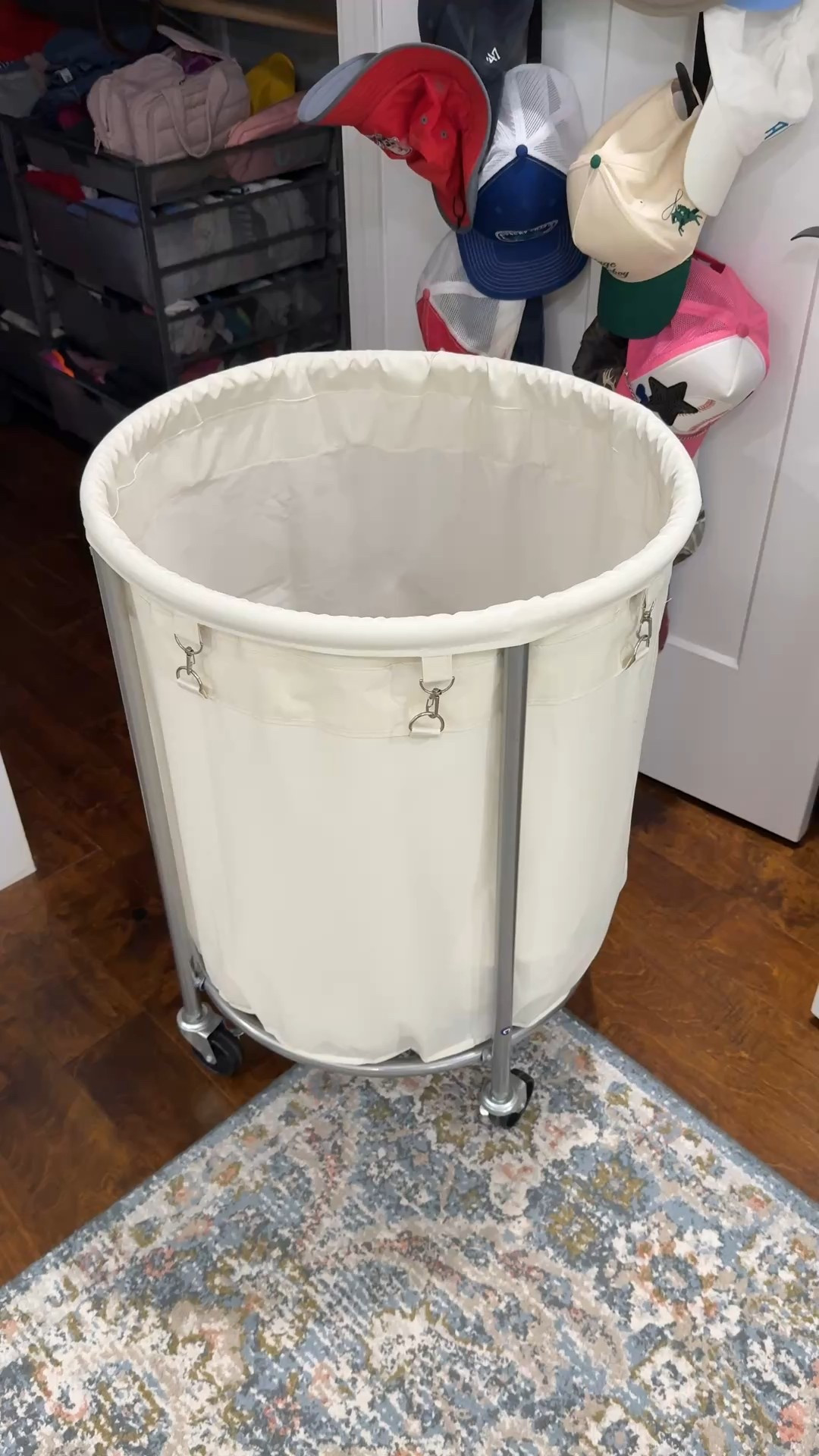 This is the best rolling hamper ever!!!

#LTKHome #LTKSaleAlert #LTKFindsUnder50
