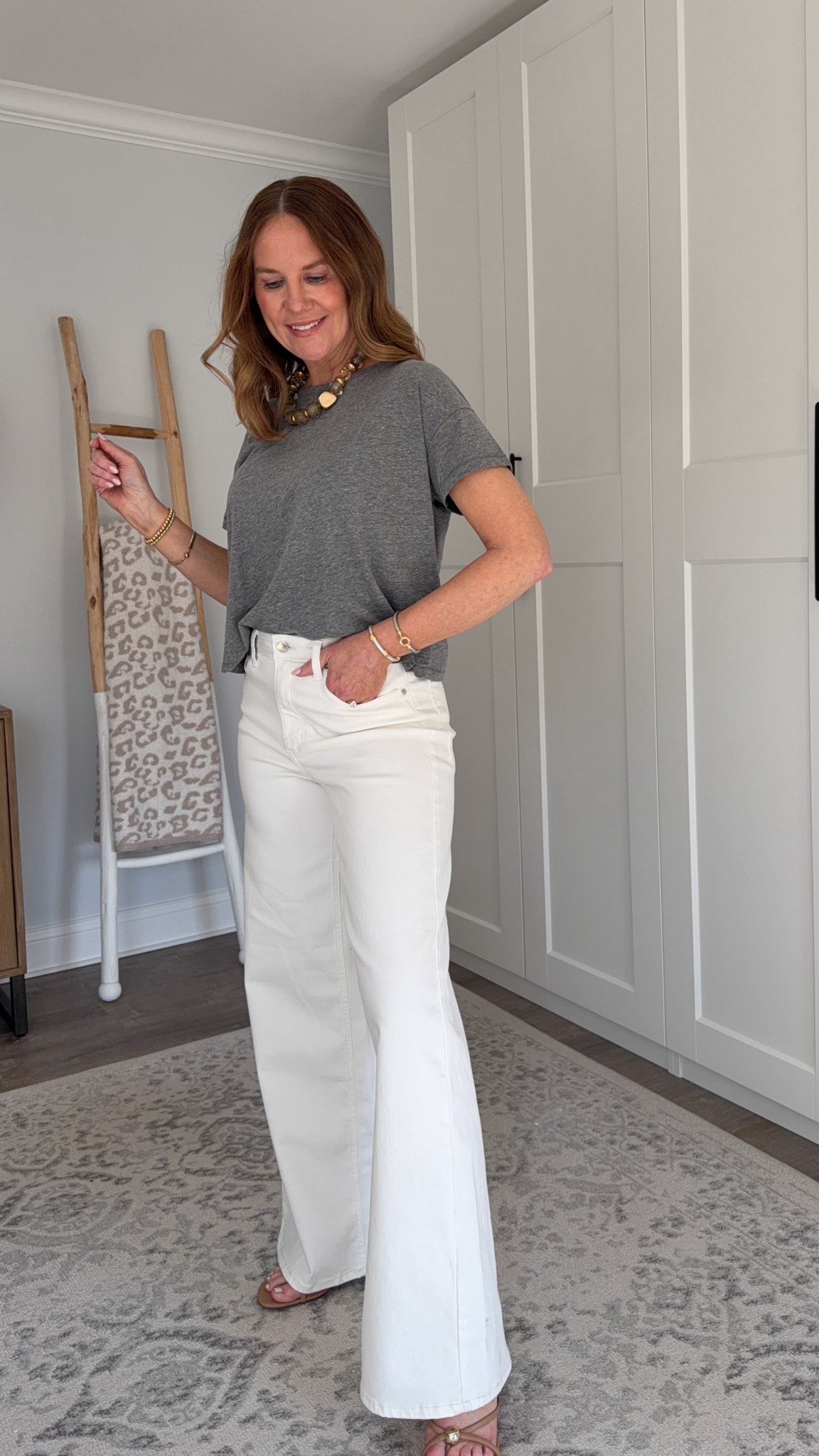 $28 white jeans that look like Mother Denim! Not see through at all and very comfy. SIZE UP 1

#LTKSeasonal #LTKootd #LTKOver40