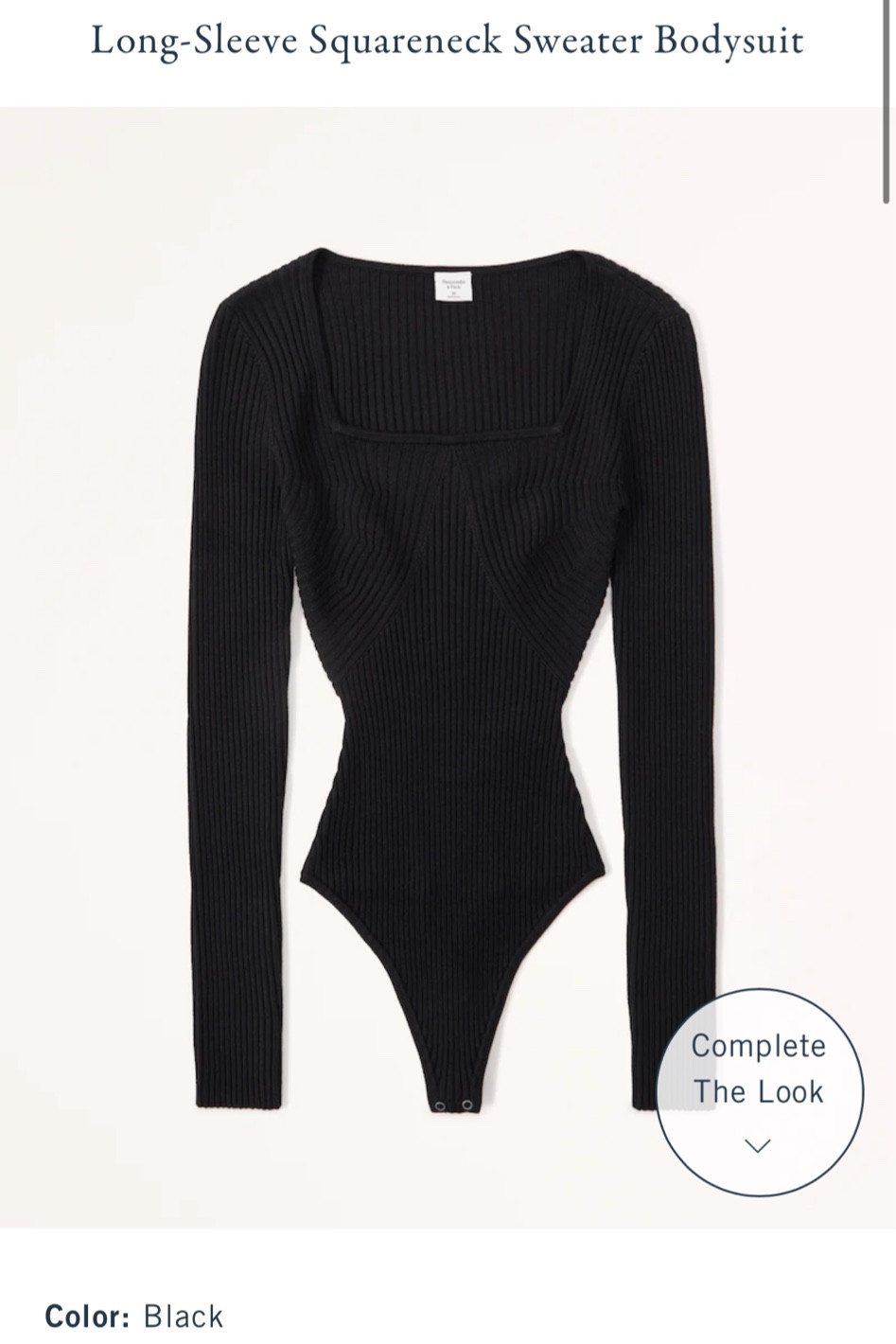 A&F // Squareneck Sweater Bodysuit 

#LTKunder100 #LTKGiftGuide #LTKHoliday