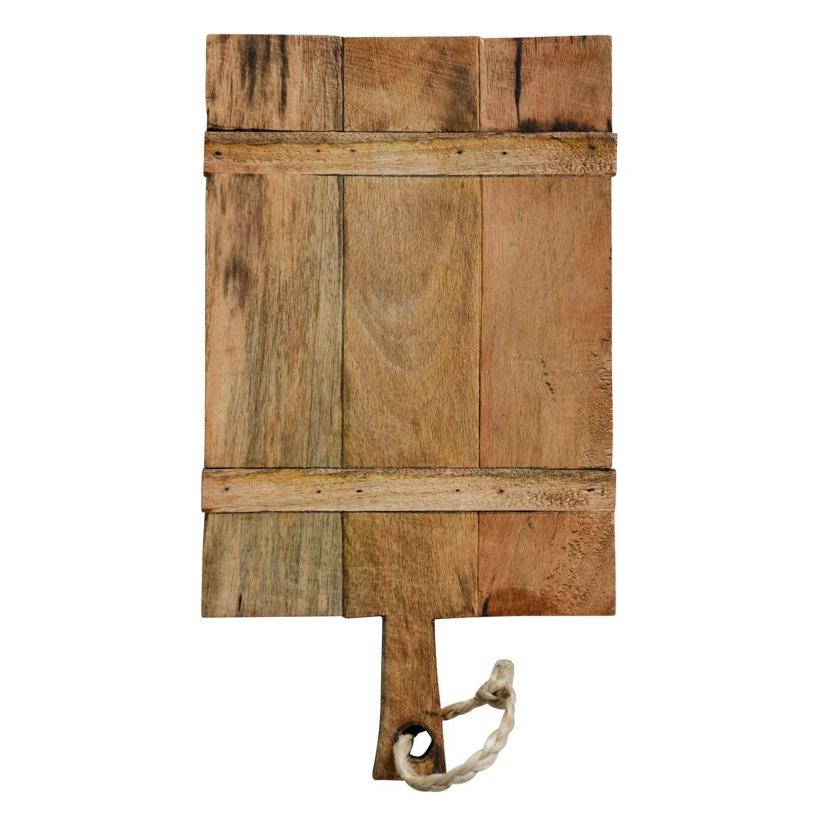 Creative Co-Op Mango Wood Serve Board with Rope on Handle, Natural | Walmart (US)