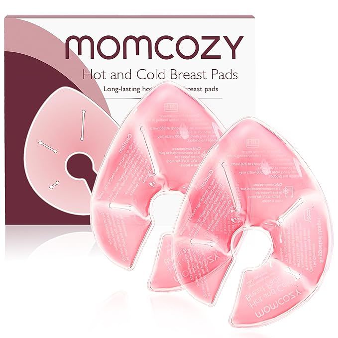 Momcozy Breast Therapy Packs, Hot and Cold Breast Pads with 2 Soft Covers, Breastfeeding Essentia... | Amazon (US)