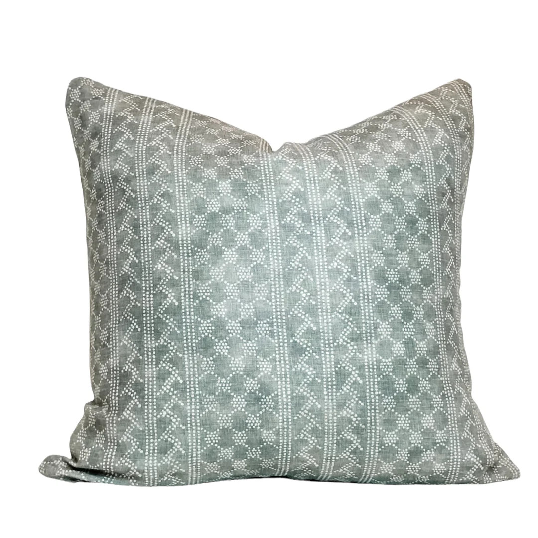 Gray Green Pillow Cover/high End Designer/rustic Boho Linen/cushion Case Living Room/bedroom Couc... | Etsy (US)