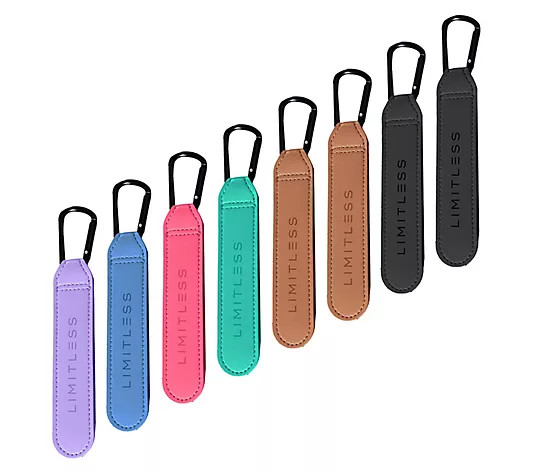 Limitless Set of 8 Faux Leather Mobility Clips w/ Hook & Loop - QVC.com | QVC