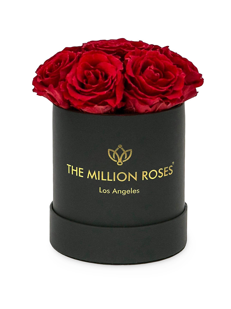 Basic Box Collection Roses in Round Box - Red | Saks Fifth Avenue