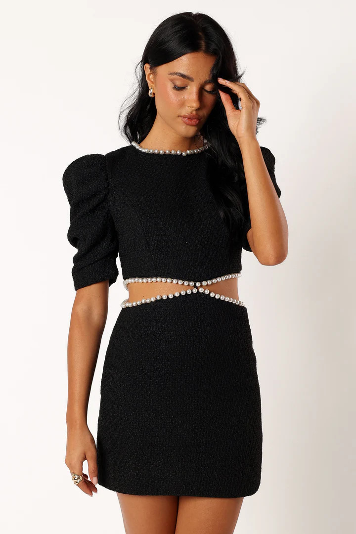 Weston Cut Out Mini Dress - Black | Petal & Pup (US)