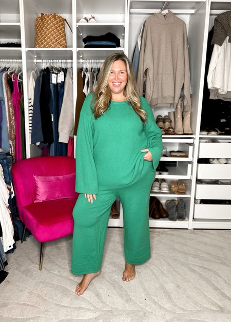 Day 5/5 Amazon Plus Size Outfits!
TGIF! I love nothing more than a cozy set on the weekends and this one is perfect! It comes in XXS-5X in several colors, and you can mix and match as top and bottom are sold separately! Im wearing the 2X and I think I’d rather have the 3X in the pant but 2X in the top works fine, just for reference! 

#LTKSeasonal #LTKcurves #LTKstyletip