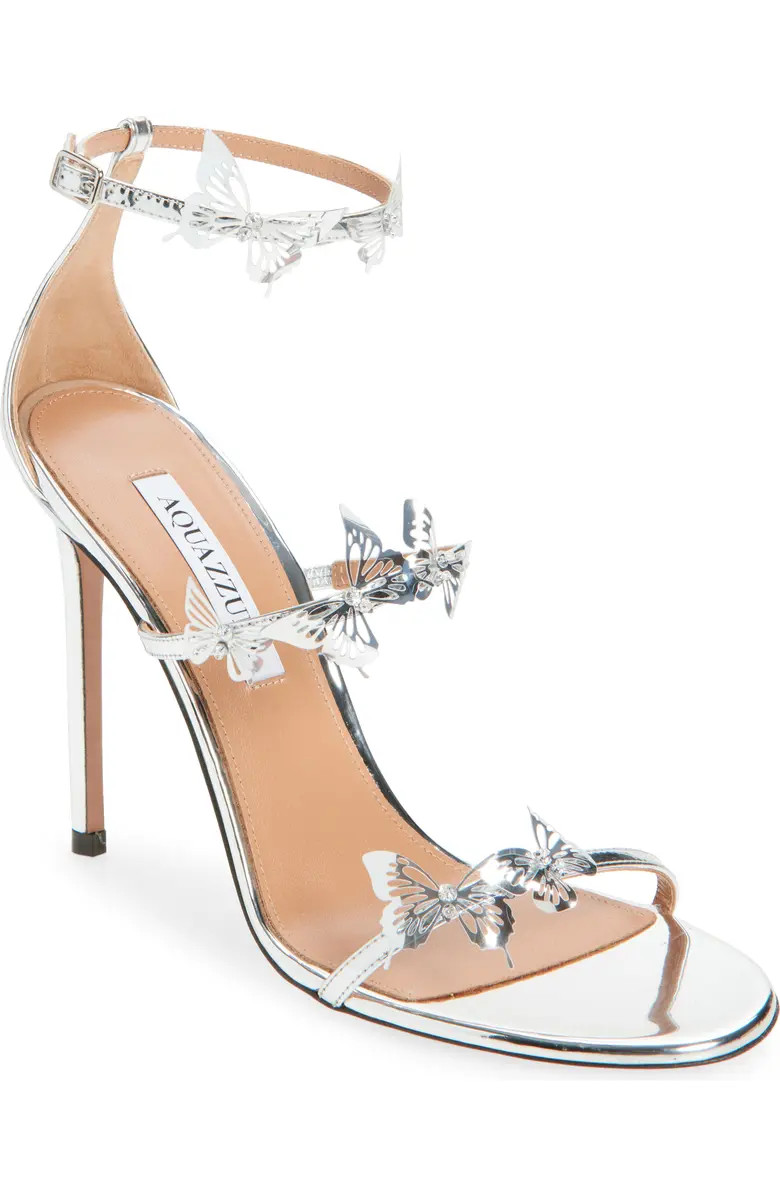 Aquazzura Papillon Ankle Strap Sandal (Women) | Nordstrom | Nordstrom