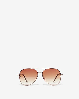 Tinted Aviator Sunglasses | Express