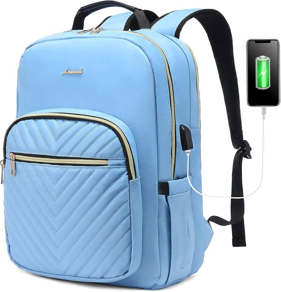LOVEVOOK Laptop Backpack Purse for Women, Work Business Travel Computer Bags, Nurse Backpack for ... | Amazon (US)