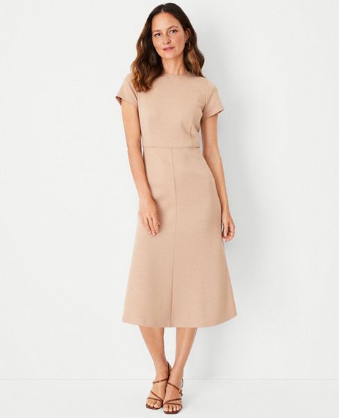 The Flare Dress in Double Knit | Ann Taylor (US)