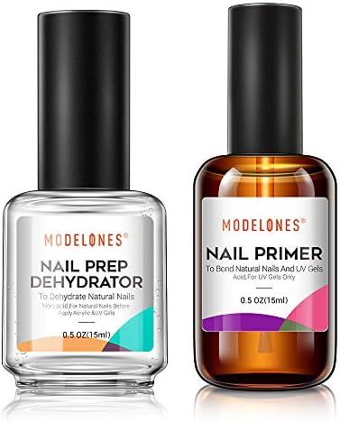Modelones Nail Primer, Professional Natural Nail Prep Dehydrate & Bond Primer, Nail Protein Bond,... | Amazon (US)
