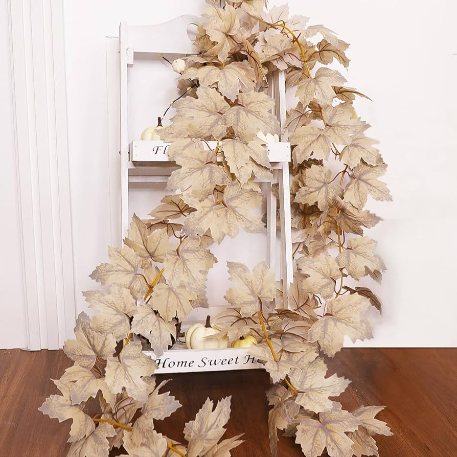 Fall Decor - Fall Garland - 6 FT Fall Maples Leaves Garland Fall Decorations for Home Artificial ... | Amazon (US)