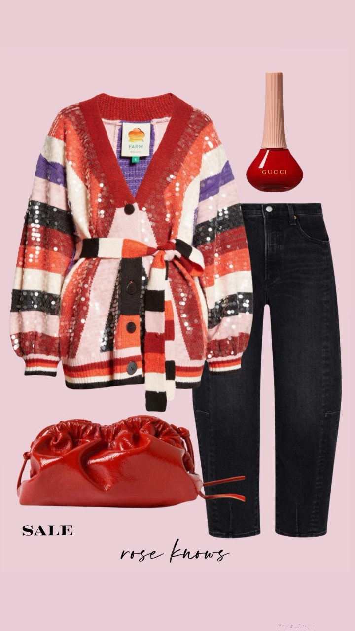 Valentines or anytime cute statement cardigan ❤️
Clutch available in red and pink is on sale 

#LTKWorkwear #LTKSaleAlert #LTKParties