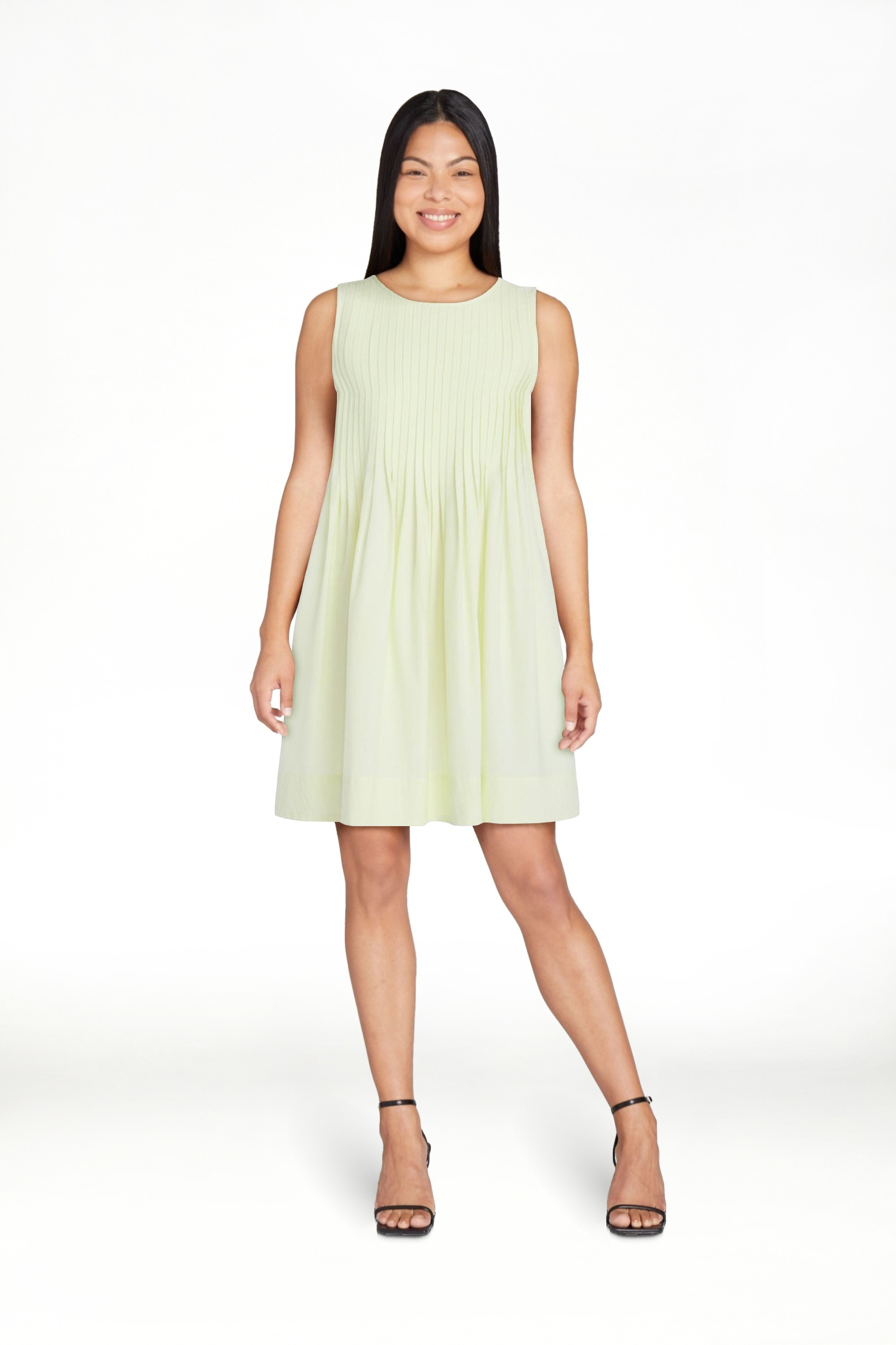 Free Assembly Women's Sleeveless Pleated Mini Dress, Sizes XS-XXL - Walmart.com | Walmart (US)