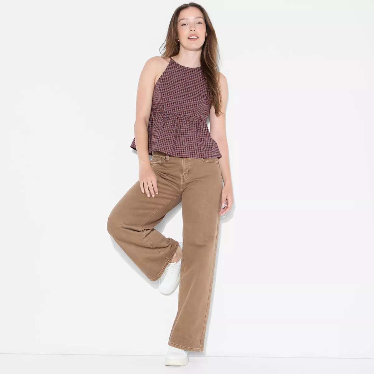 Women's High Neck Babydoll Halter Top - Wild Fable™ | Target