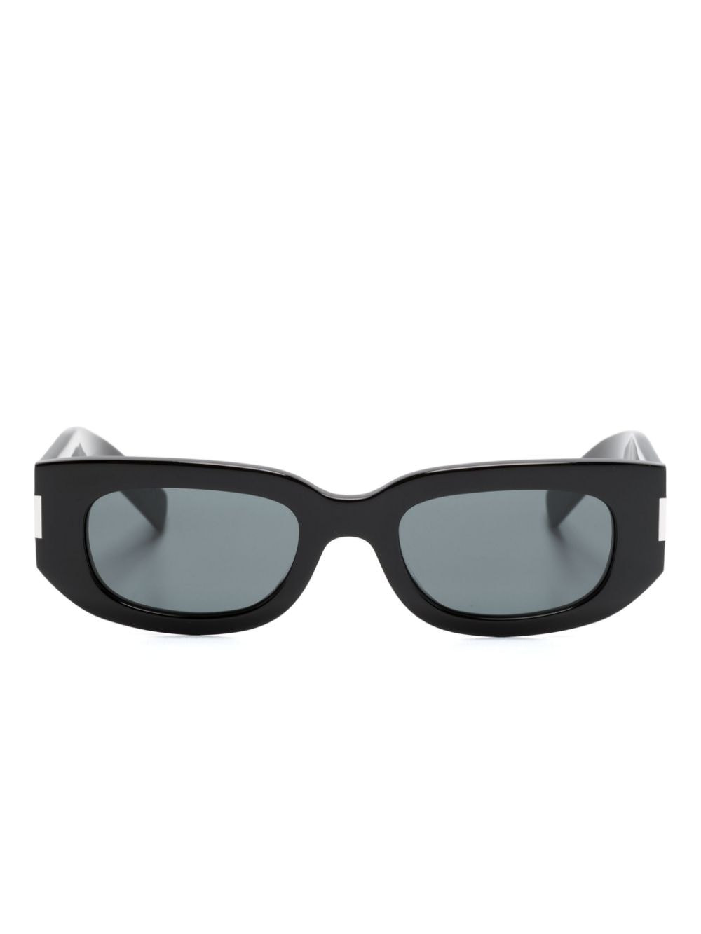 Saint Laurent Eyewear SL 697 rectangle-shape sunglasses - Black | Farfetch Global