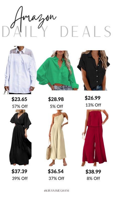 Amazon fashion finds on sale today only!

affordable finds | amazon sale | amazon finds | tops | button downs | on sale | jumpsuits | matching sets | summer looks | summer trends | dresses | maxi dresses 

#LTKstyletip #LTKsalealert #LTKunder50