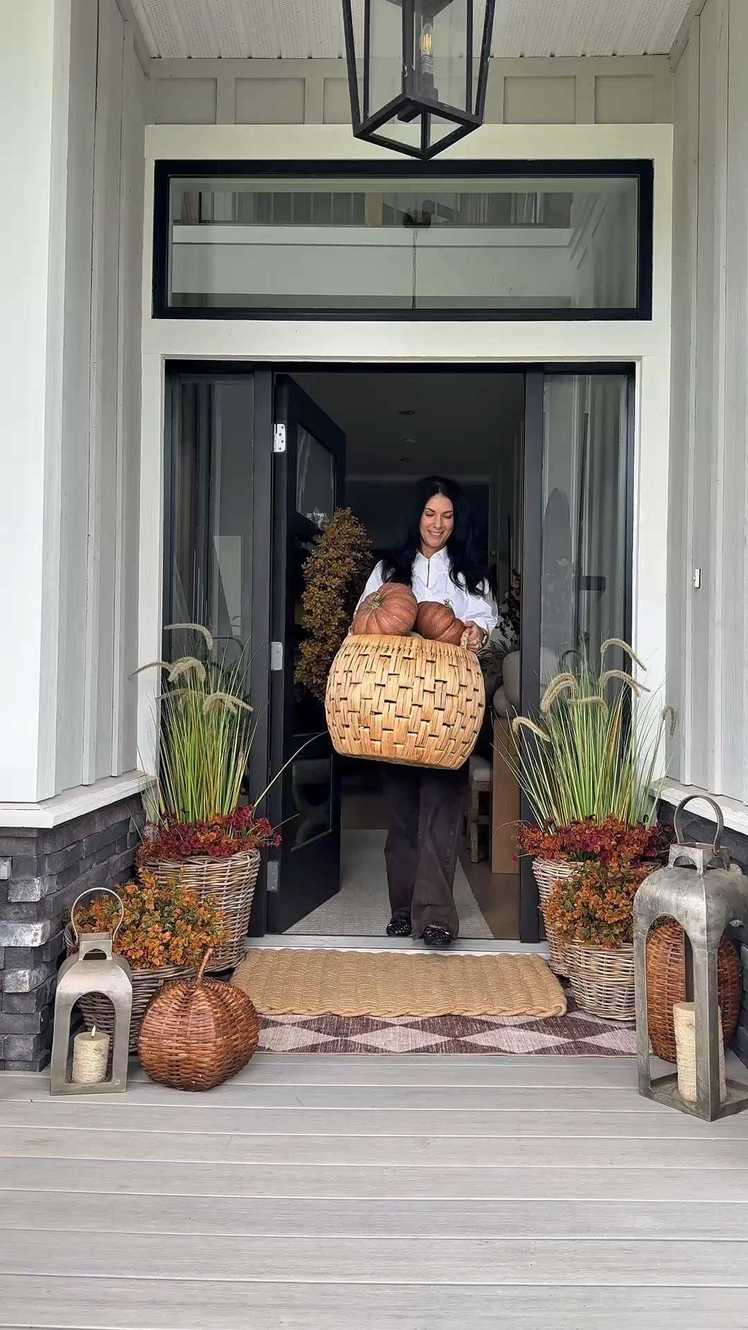 When it’s time to add the pumpkins🤎🤎
I found some fabulous faux heirloom pumpkins…the colors are so natural! 
Fall front porch

#LTKfall #LTKhome