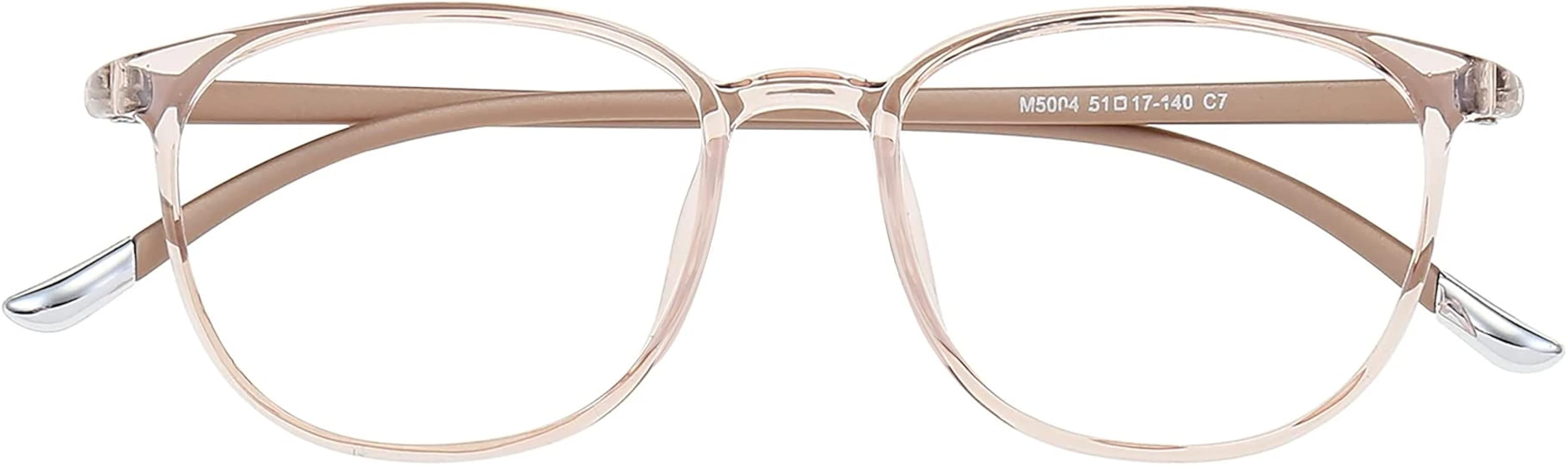 GUDVUE Blue Light Glasses, Ultra Lightweight Oval Eyeglasses, Computer Glasses for women/men, Ant... | Amazon (US)