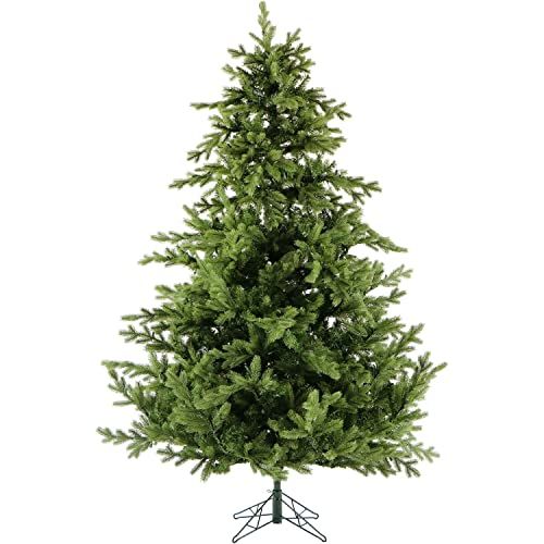 Amazon.com: Fraser Hill Farm 7.5-Ft. Unlit Foxtail Pine Green Full Artificial Christmas Tree with... | Amazon (US)