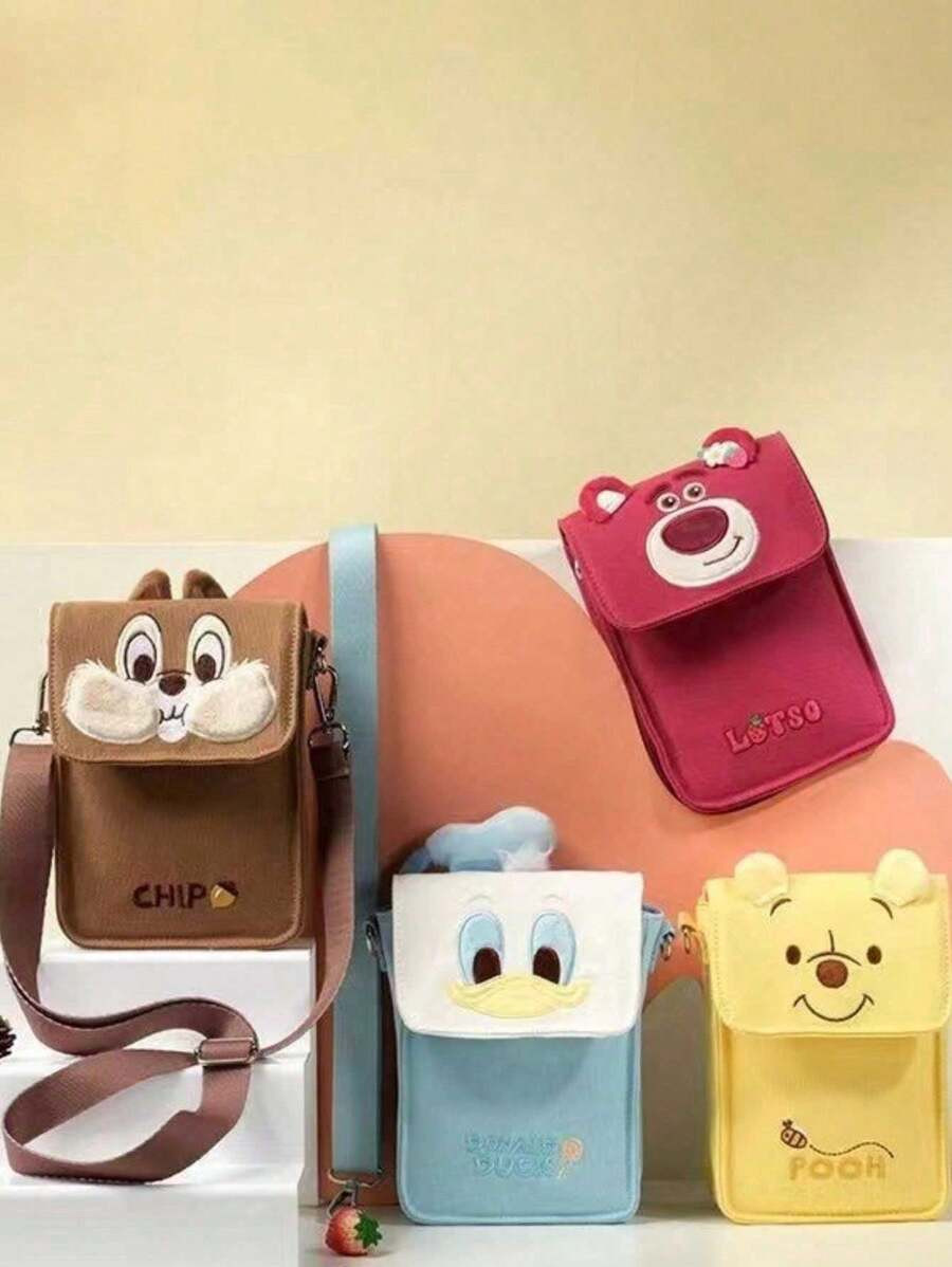 Disney Winnie The Pooh Strawberry Bear Shoulder Cross-Body Mobile Phone Bag Versatile Coin Purse ... | SHEIN