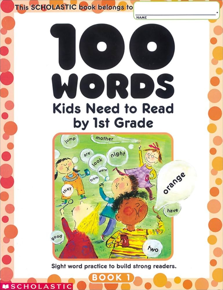 100 Words Kids Need to Read by 1st Grade: Sight Word Practice to Build Strong Readers | Amazon (US)