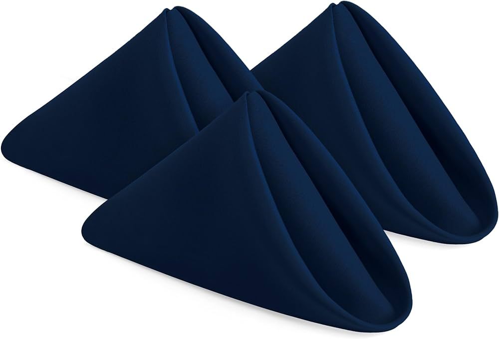Utopia Home Navy Blue Cloth Napkins (12 Pack, 20x20 Inches), Ideal Dinner Napkins for Party, Wedd... | Amazon (US)