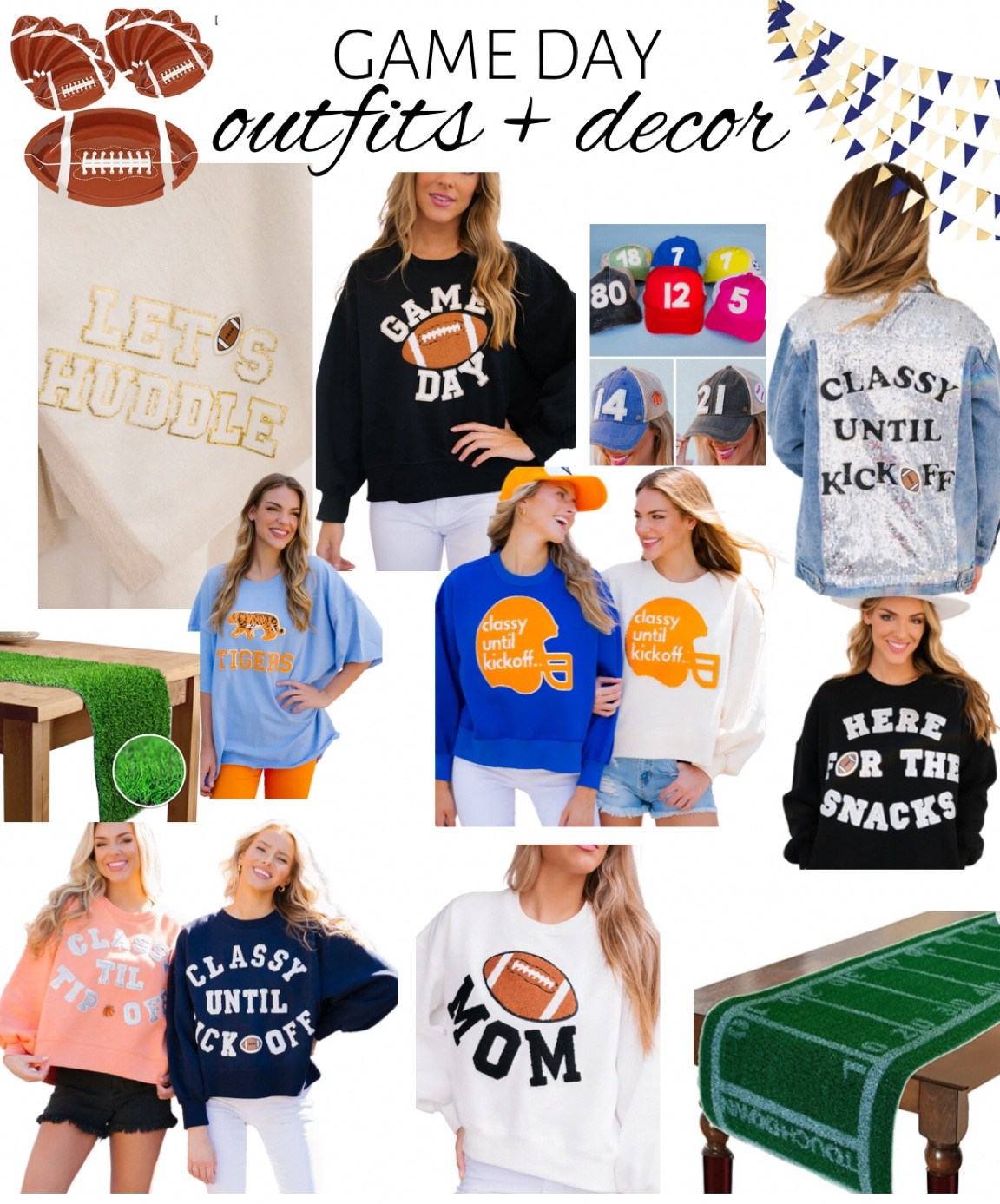 GAME DAY outfits and decor! The cutest women’s sweatshirts, hats, blankets, and game day decor! 

#LTKSeasonal