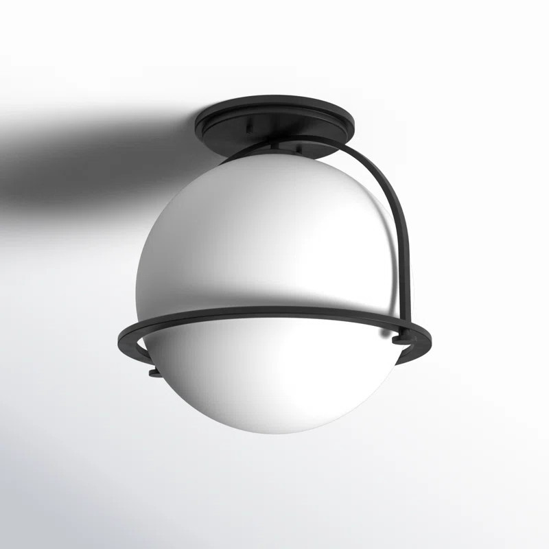 McCormick Hand Blown Glass Semi Flush Mount | Wayfair North America