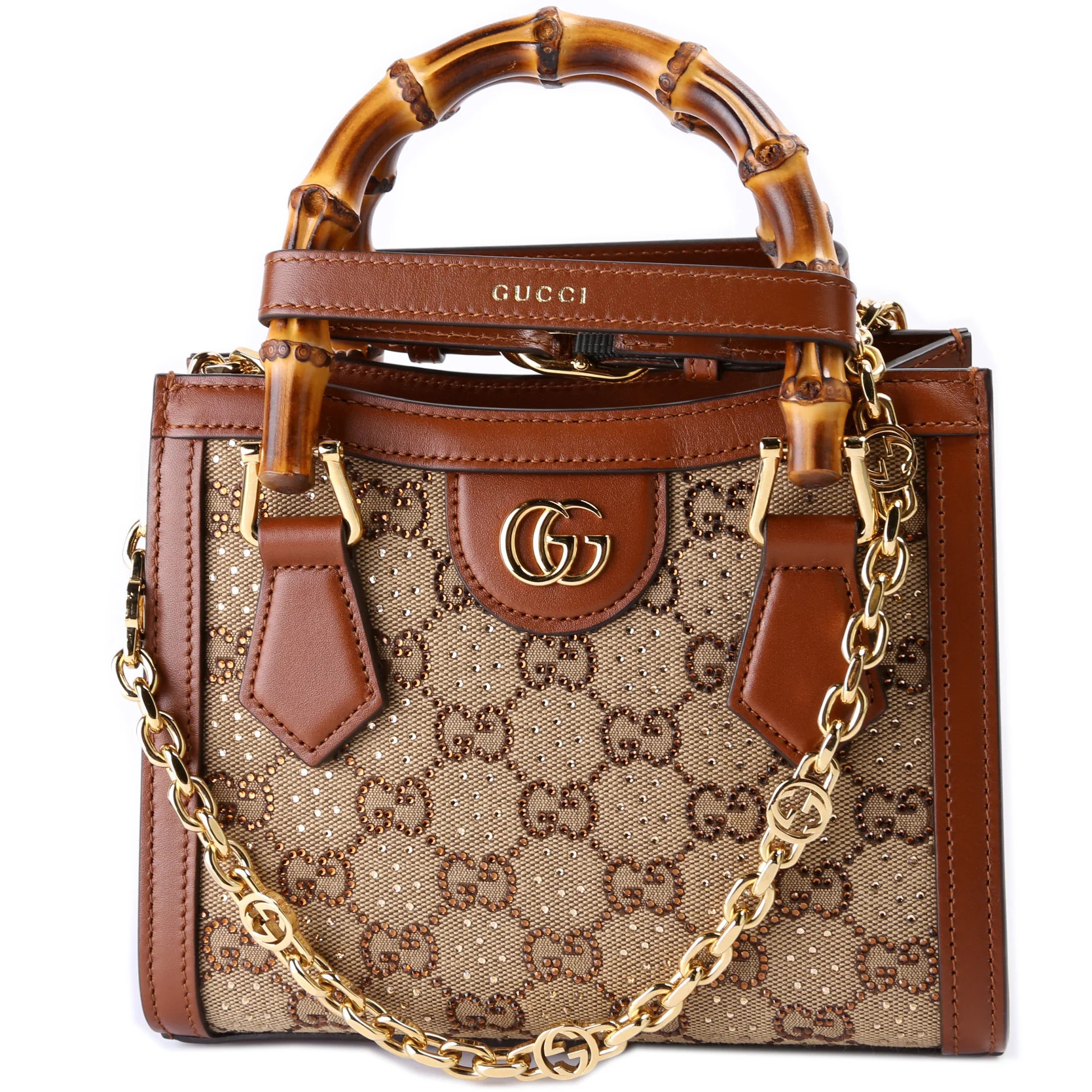 707449 GG Crystal Mini Diana Tote | Keeks Designer Handbags