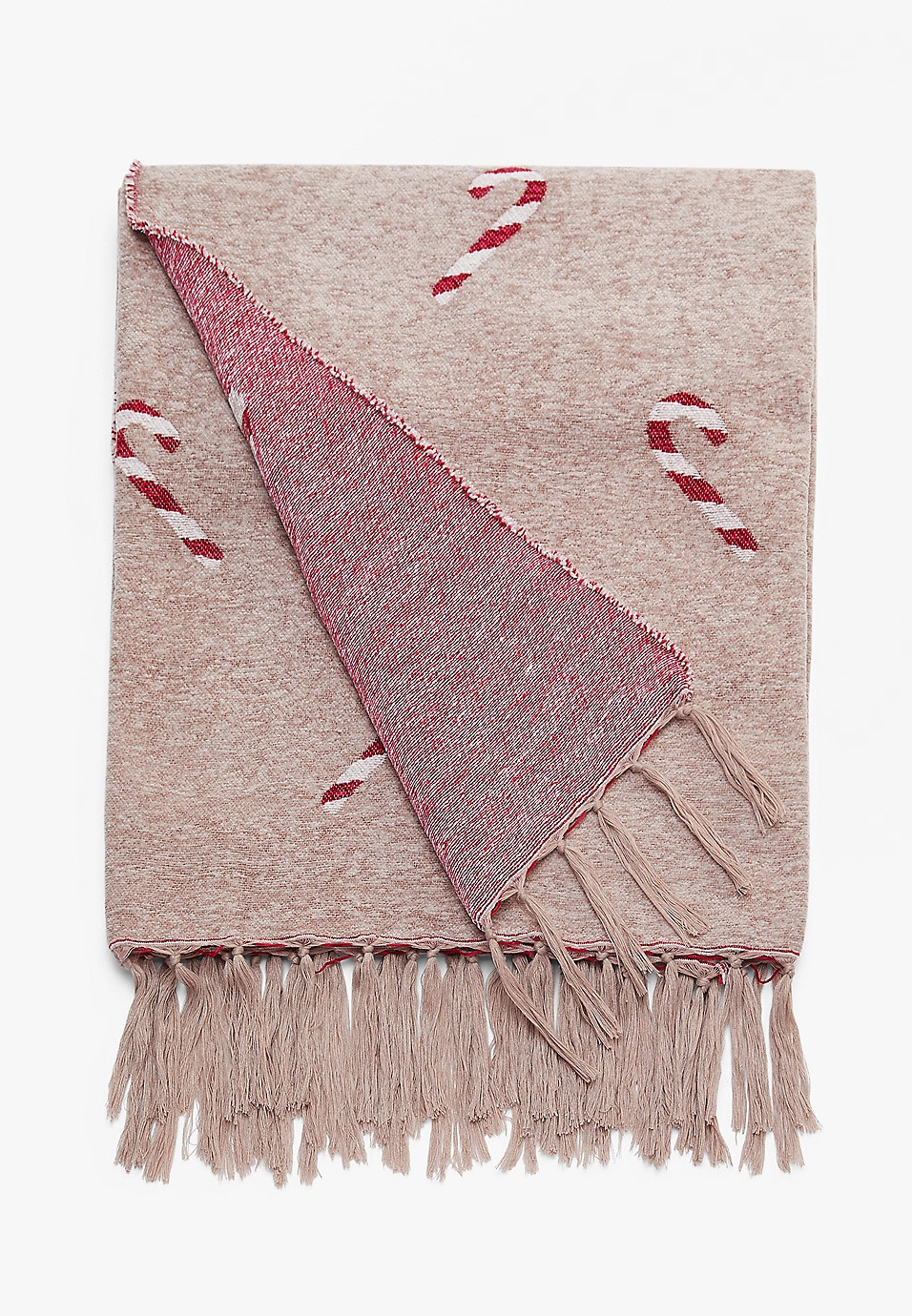 Candy Cane Throw Blanket | Maurices
