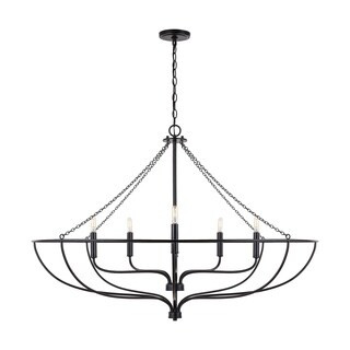 Nira 6-light Matte Black Chandelier - Matte Black | Bed Bath & Beyond
