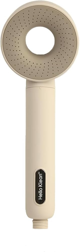 Hello Klean Hard Water Shower Head Filter in Beige | Filters Chlorine, Impurities & Heavy Metals ... | Amazon (UK)