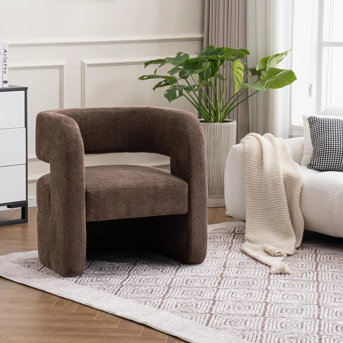 Sinel Full Assembled Upholstered Accent Chair For Living Room | Wayfair North America