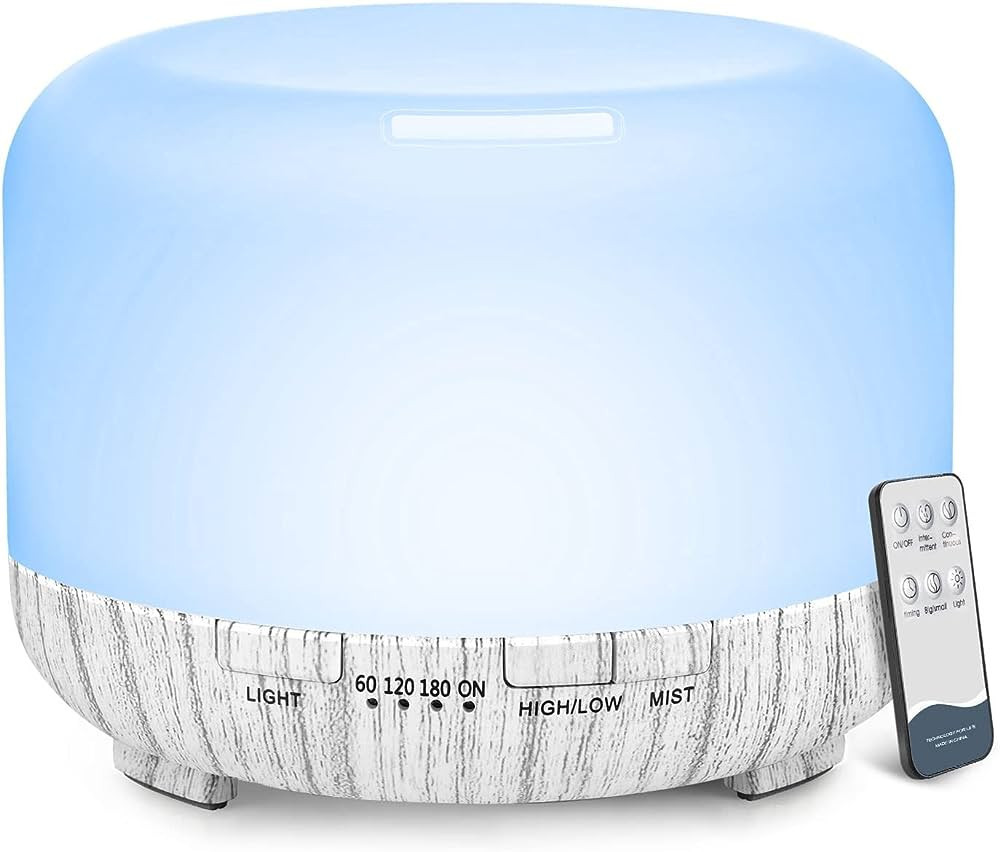 YIKUBEE Essential Oil Diffusers, Diffusers for Oils Large Room, Home, 500ml Aromatherapy Diffuser... | Amazon (US)