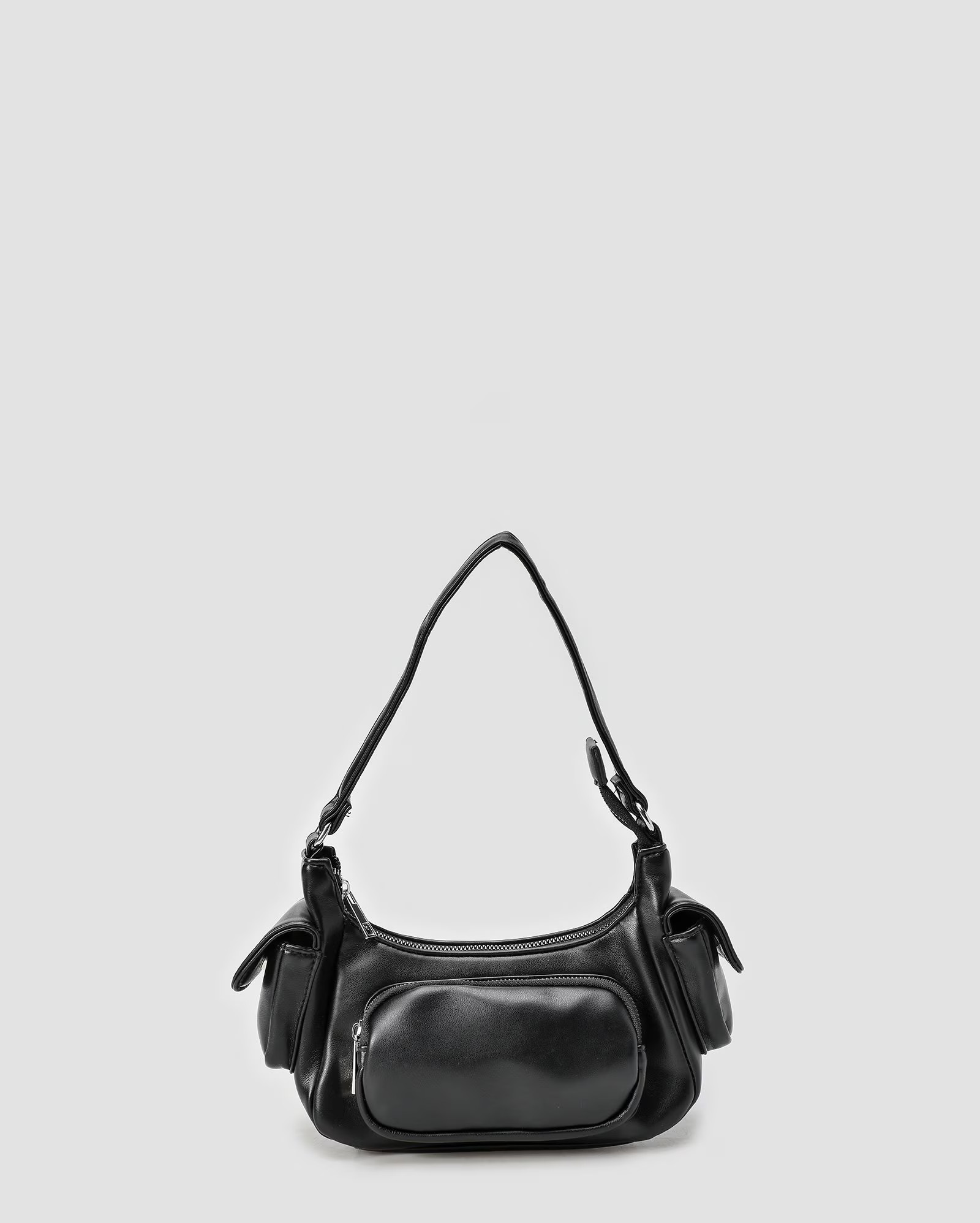 Bolsa feminina baguete com 3 bolsos preta | Accessori by Riachuelo | Riachuelo (BR)