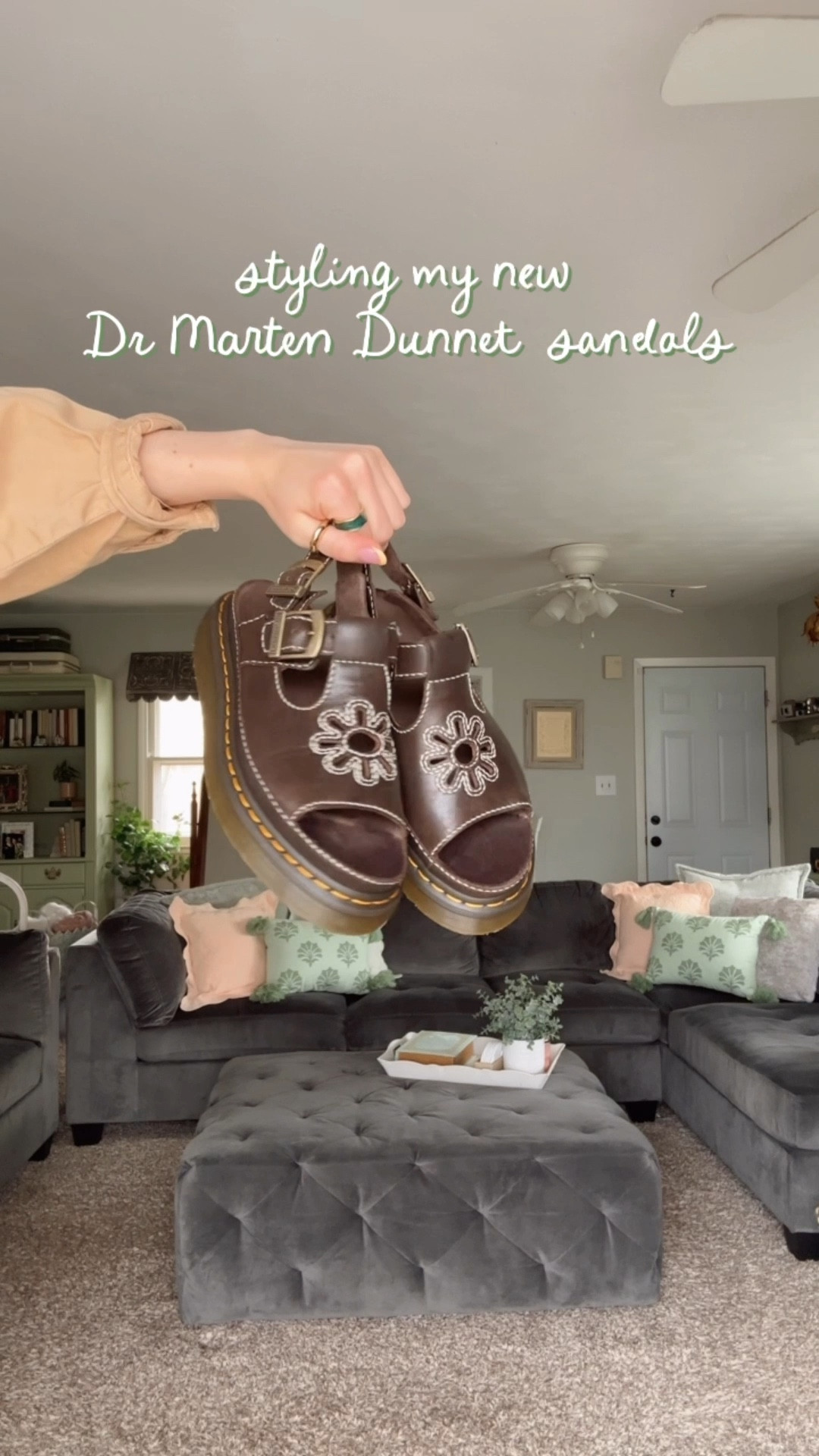 Reel 4/11/25

Dr marten dunnet sandals, Dr marten brown leather flower sandals, chunky oversize thick sole sandals summer shoes, 