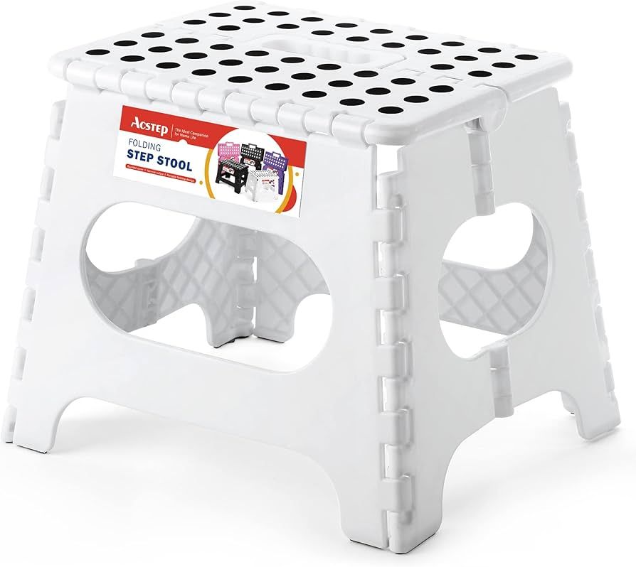 ACSTEP Folding Step Stool for Adults and Kids 11 Height Lightweight Plastic Stepping Stool Foldab... | Amazon (US)