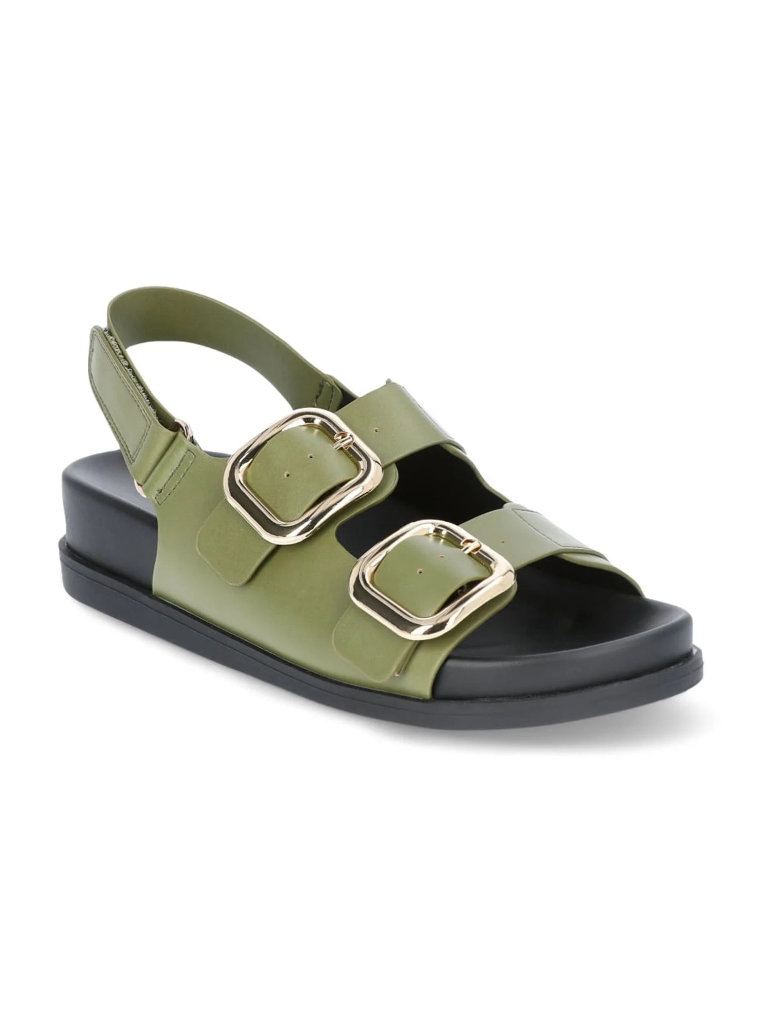 Time and Tru Women's Dad Buckle Slingback Sandals, Sizes 6-11 | Walmart (US)