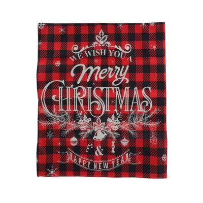 Unique Bargains Dining Chair Slipcover Linen Red Black 22.83"x19.29" 1 Pc Letters | Target