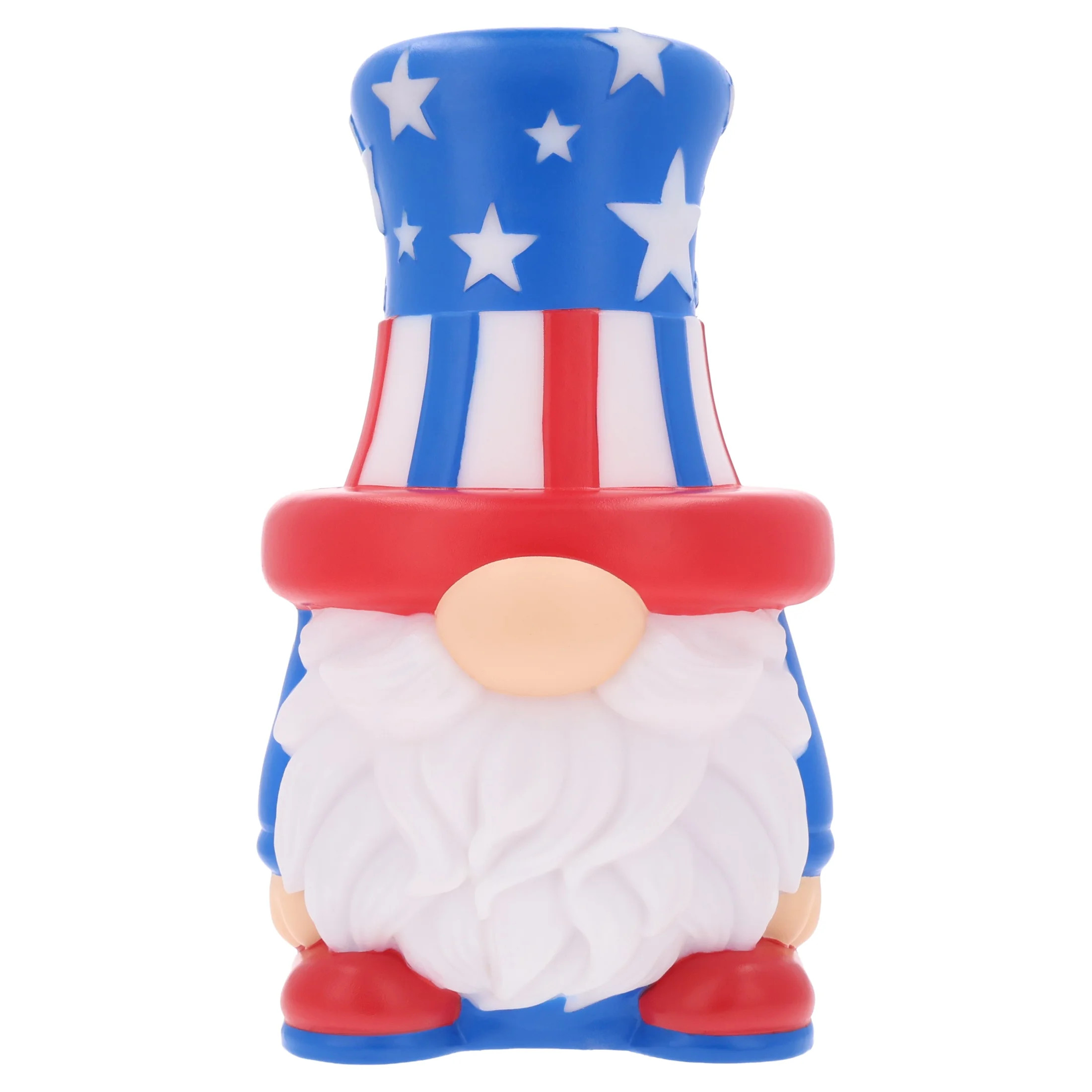Lighted Blow Mold Gnome Decoration, Red/White/Blue, 14.25", Patriotic by Way To Celebrate - Walma... | Walmart (US)