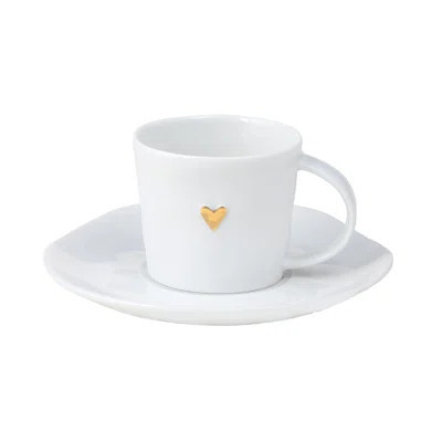 Love Porcelain Espresso Cup with Saucer | Wayfair North America
