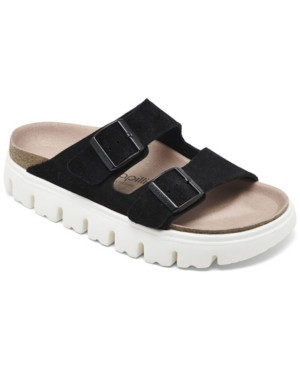 Birkenstock Women's Arizona Suede Leather Platform Sandals from Finish Line | Macys (US)