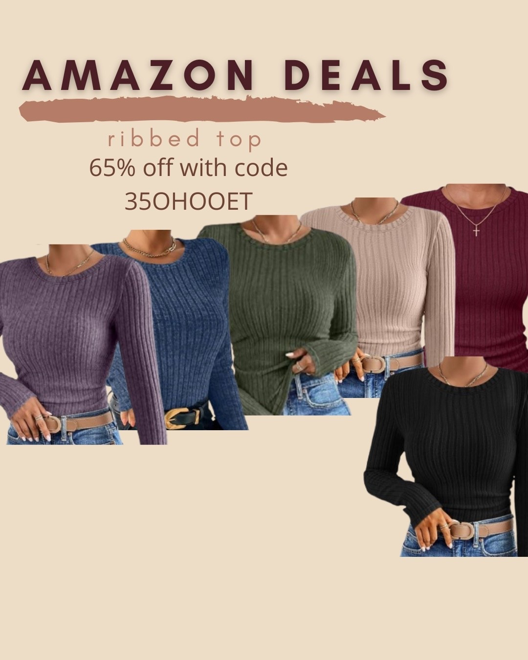 $7 ends 9/27

Amazon fashion
Amazon deals
Ribbed top
Basic top

#LTKSaleAlert