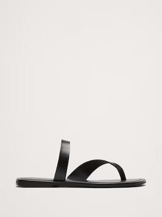 Leather Slide Sandal | Banana Republic (US)